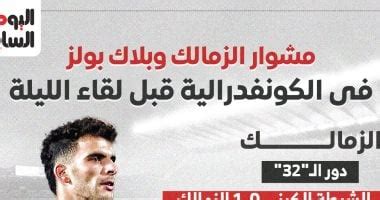 مشوار الزمالك وبلاك بولز في الكونفدرالية قبل لقاء الليلة.. إنفوجراف